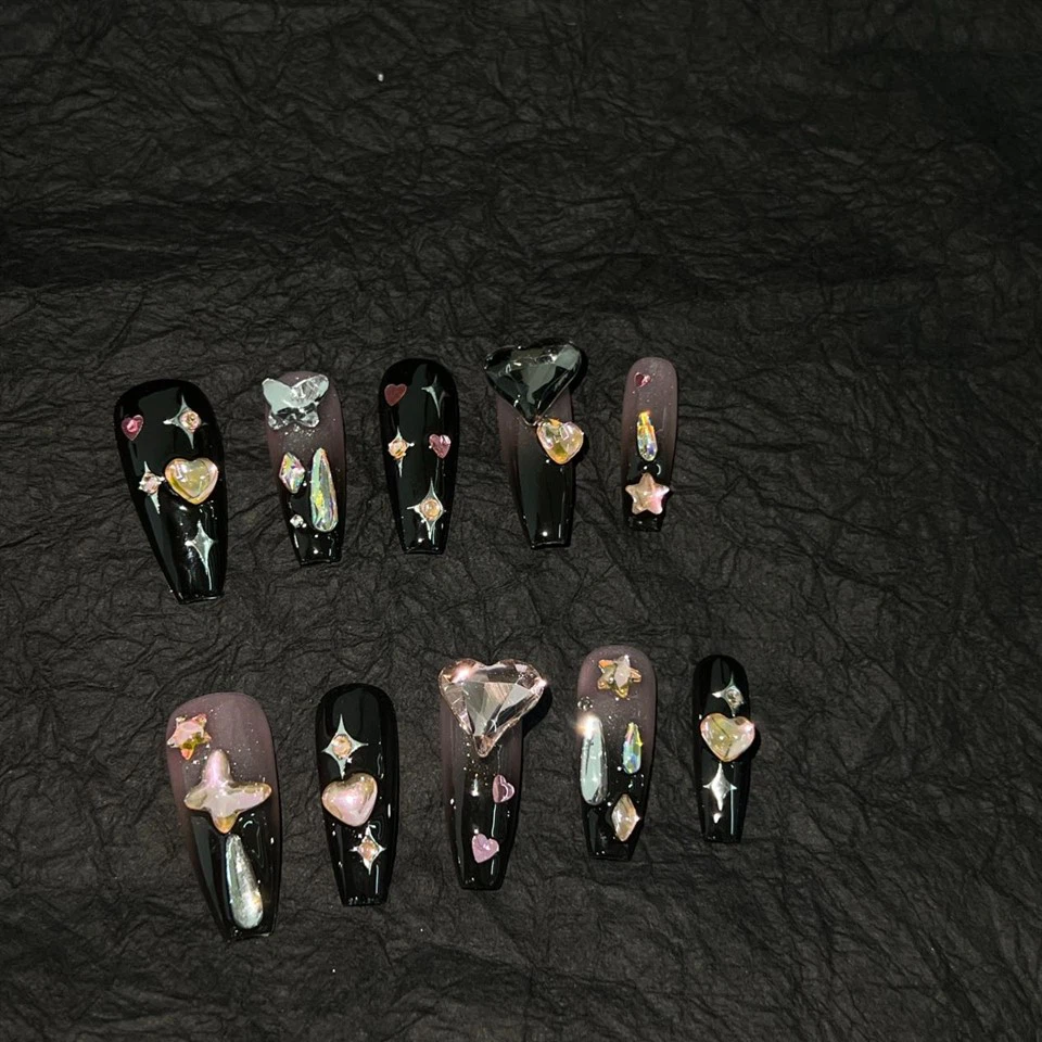 Colorful Diamond Nails